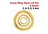 14k Gold Filled Jump Ring Open 22 GA, 5 Sizes, (GF-JR22-O)